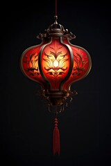 Chinese lantern 3d render generative AI