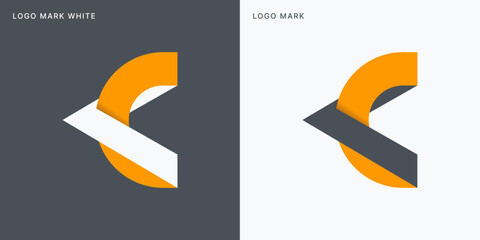 C Logo Template Vector Icon Illustration Design - obrazy, fototapety, plakaty