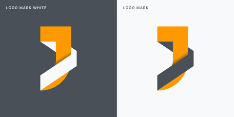 J Logo Template Vector Icon Illustration Design