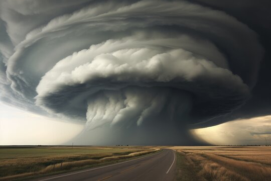 Wall Cloud: Natural Meteorological Phenomenon - Captured 