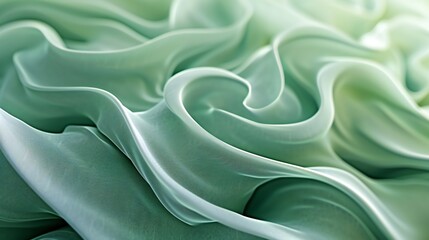 Wavy elegance of sage leaves in close-up, a calming dance kissed by both warmth and frost.