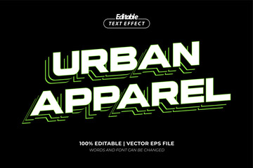 Urban Apparel Streetwear Hypebeast Clothing T Shirt Editable Text Effect, Editable Font Style
