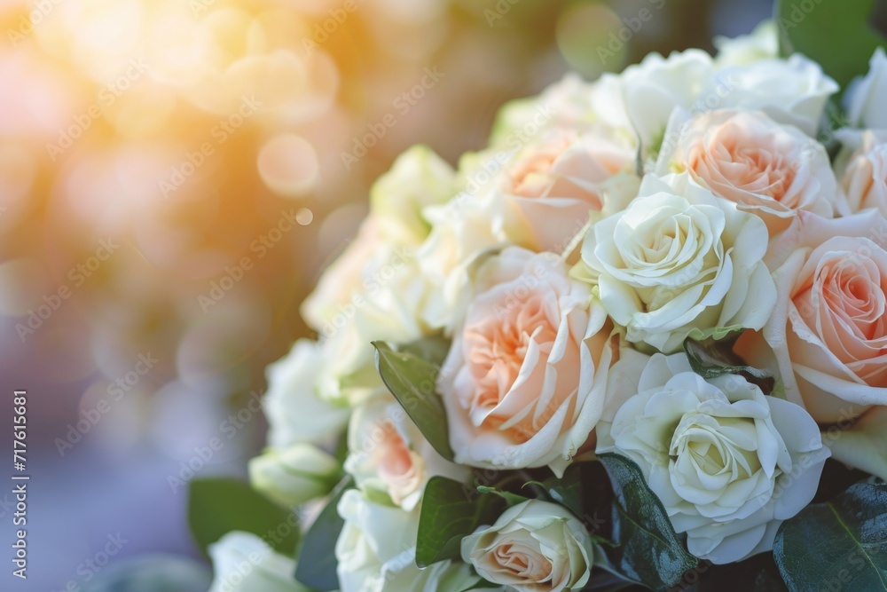 Aufkleber A close-up view of a beautiful bouquet of flowers. Perfect for adding a touch of nature and color to any project