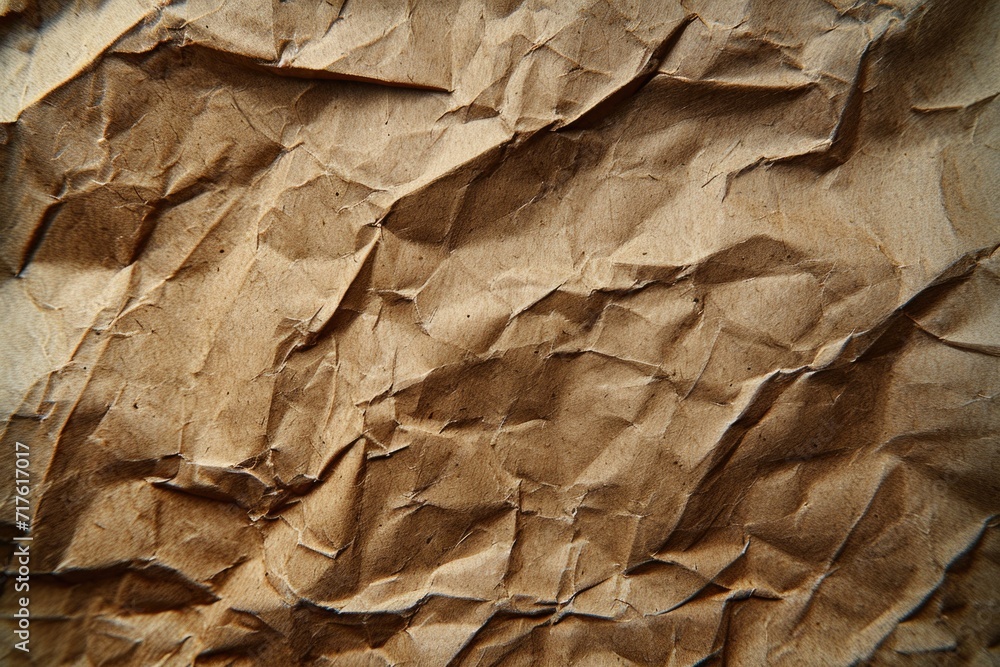 Poster a detailed view of a piece of brown paper. suitable for various creative projects
