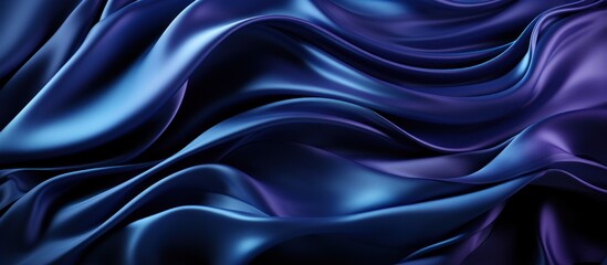 Abstract dark background. Silk satin fabric