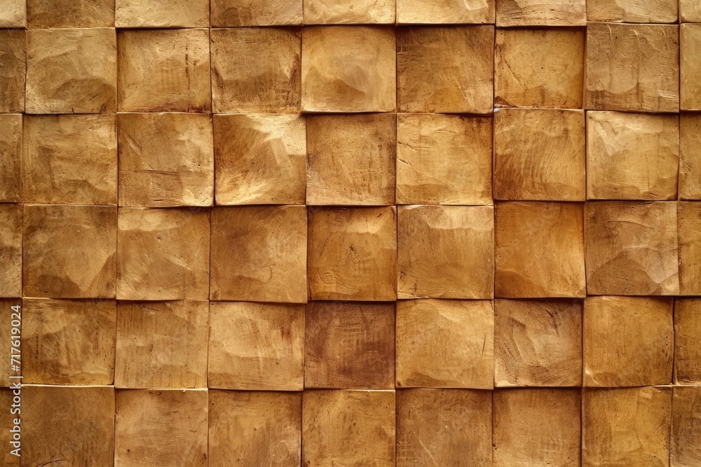 Poster A detailed close-up of a wooden wall. Ideal for adding texture and warmth to design projects