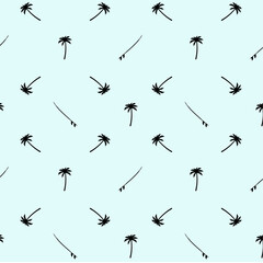 Vector seamless geometric beach