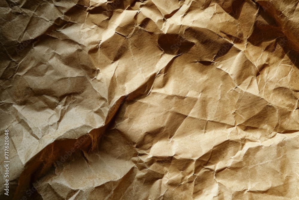 Poster A detailed view of a piece of brown paper. This versatile image can be used in various projects