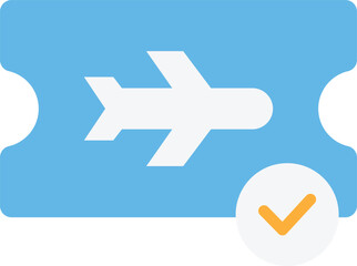 Fototapeta premium Plane Ticket Flight