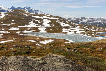 Beautiful Norwegian landscape. Mountains in the Jotunheimen National Park