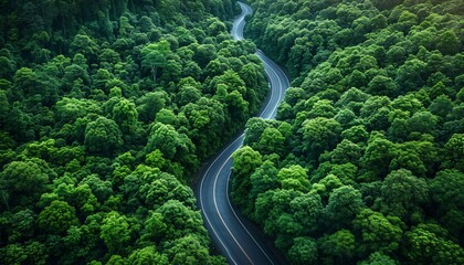 Green Highway: A Sustainable Road to the Future Generative AI - obrazy, fototapety, plakaty