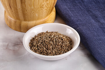 Zeera seeds in the bowl