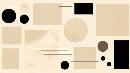 Minimal Beige And Black Style, A Close Up Of A Graphic Design