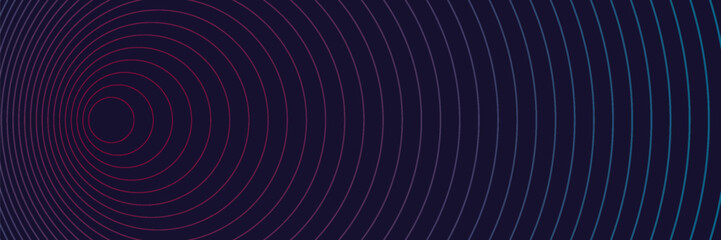 Futuristic abstract background. Glowing circle line design. Modern shiny blue and pink geometric lines pattern. Suitable for posters, banners, covers, presentations, websites. vector