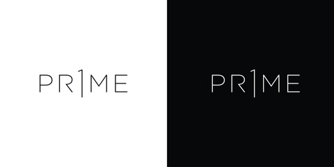 Clean and modern The Prime logo design