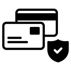 credit card with padlock security
