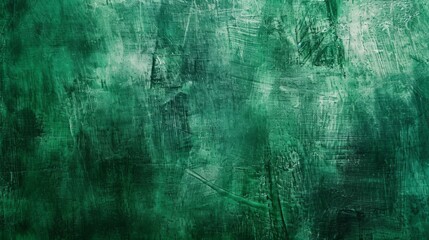 Green texture of oil paint strokes on canvas. Rough, brutal strokes. Artistic background