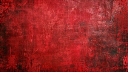 Red texture of oil paint strokes on canvas. Rough, brutal strokes. Artistic background