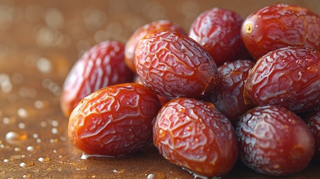 Dates or dates palm fruit background.