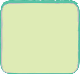 green square, frame, icon, vector, object