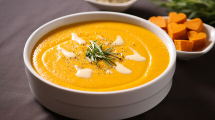 Soup made from sweet potatoes