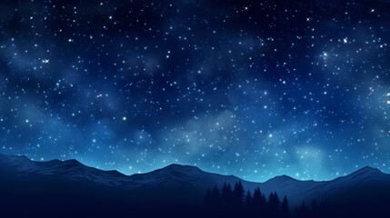 Obraz na płótnie Canvas Starry Night Sky with a lot of Stars Background