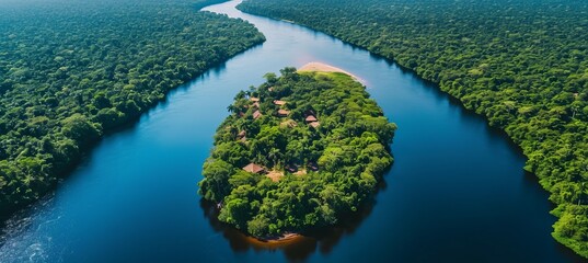 A small island on the big river. Generative AI technology.