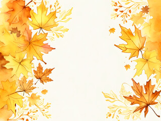 autumn background with leaves generative ai