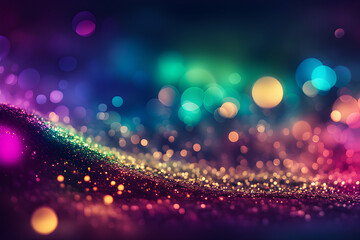 background with bokeh lights colorful