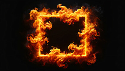 Fire on back ground. Overlay perfect for compositing into your shots. Simply drop it in and change its blending mode to screen or add