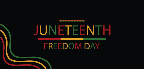  Juneteenth Freedom Day june 19 Stylish Text Design