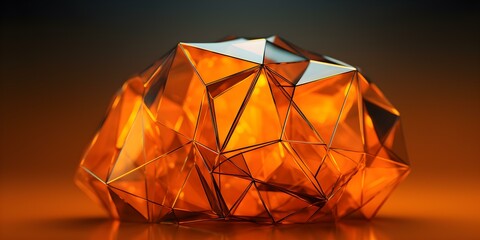 Golden Geometric Shapes Creating Beautiful Patterns
