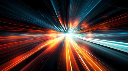 Neon speed abstract background, digital abstract background