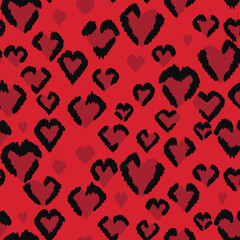 Abstract modern leopard seamless pattern. Animals trendy background. Color decorative vector stock illustration for print, card, postcard, fabric, textile. Modern ornament of stylized skin