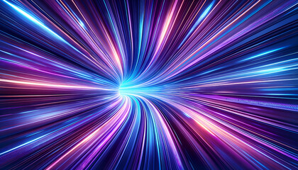 Galactic Superhighway: Fluorescent Flow.
Generative AI.