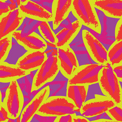 Colourful Abstract Floral Seamless Pattern Design