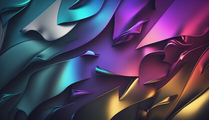 abstract and shiny iridescent foil texture backdrop