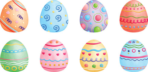 easter eggs set