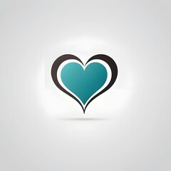 heart on a white background