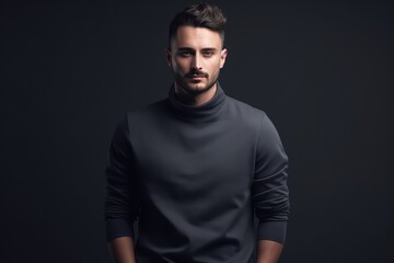 Fototapeta premium fashionable and confident male model with positive vibes