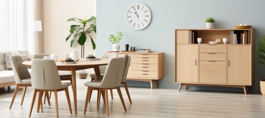 Dining table. Generative AI technology.