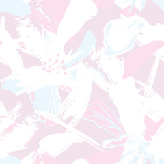 Pastel Abstract Floral Seamless Pattern Design