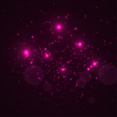 Vector sparkling pink shiny bokeh background design