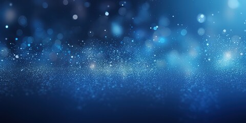 beautiful blue background with dust particles