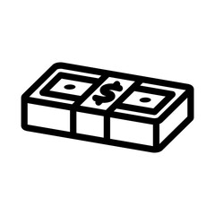 money line icon illustration vector graphic. Simple element illustration vector graphic, suitable for app, websites, and presentations isolated on white background