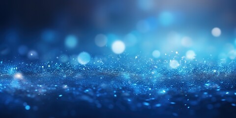 beautiful blue background with dust particles