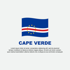 Cape Verde Flag Background Design Template. Cape Verde Independence Day Banner Social Media Post. Cape Verde Background