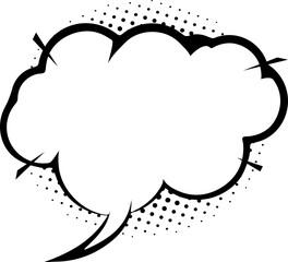 Comic Speech Bubble boom, blank comic explosion