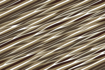 abstract background of white, brown wavy lines