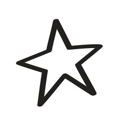 Obraz premium Vector hand drawn doodle star doodle